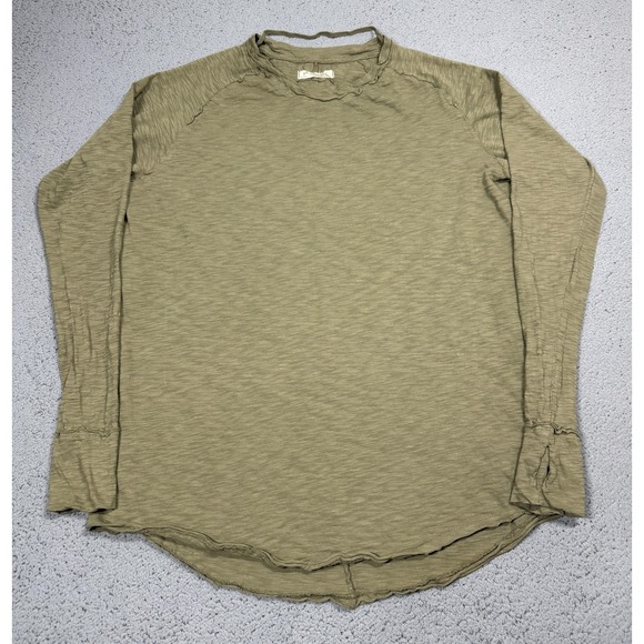 We The Free Tops - We The Free Shirt Womens Medium Green Long Sleeve Slub Thumbhole OB990140